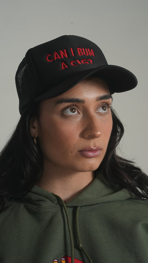 Can I Bum a Cig Trucker Hat