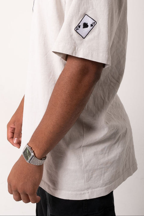Oversized Aces Embroidered T-shirt
