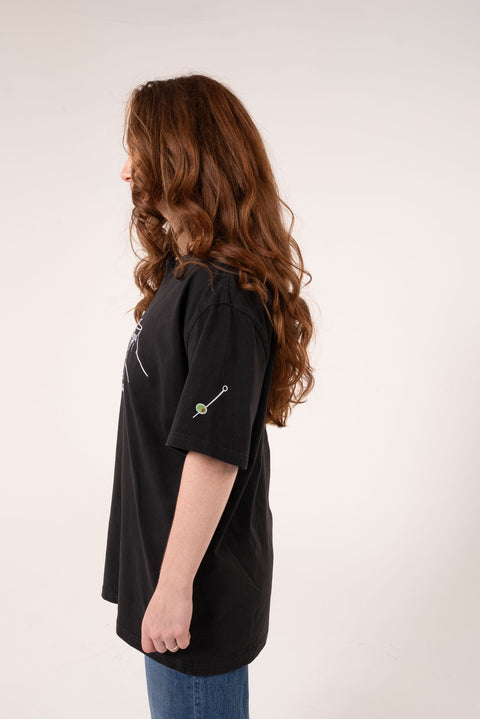 Oversized Dirty Martini Embroidered T-shirt